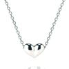 [Cloud-jewelry] Cloud Jewelry 3D Heart Women's Necklace Pendant Sterling Silver 925 [Wooden Gift Box Included] Hsn-1