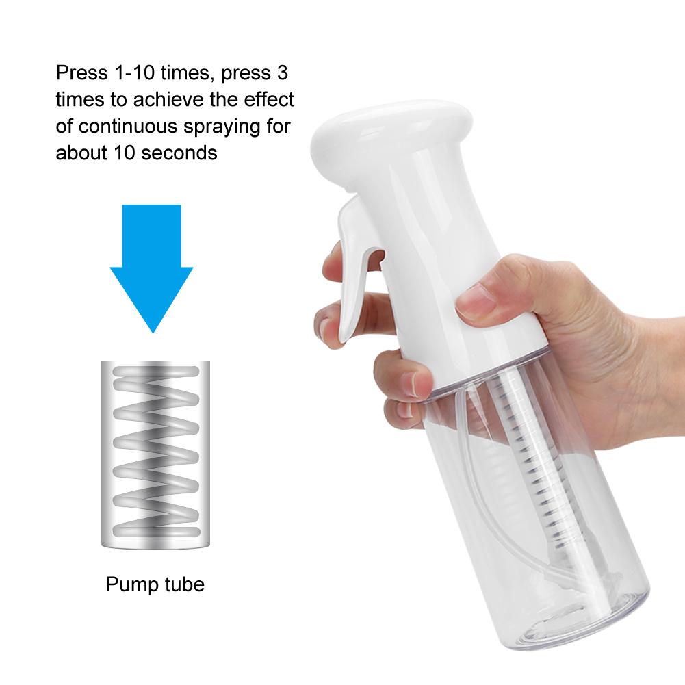 Salon Fine Mist Hairdressing Spray Bottle Hair Styling Watering Can Kettle 200mlWhite