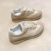 JCF220 new 2025 summer and autumn casual breathable sports shoes color matching platform women's shoes round head Korean version increases height