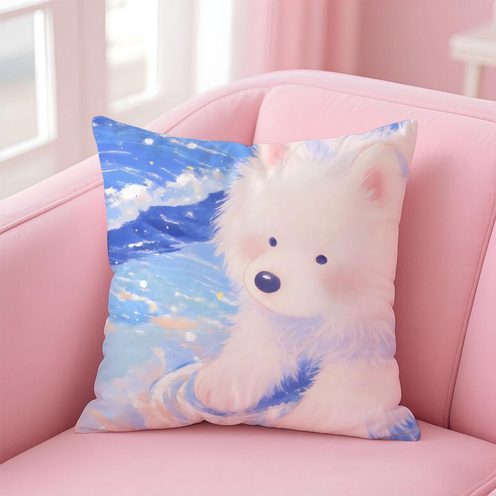 

NICE CUTE Labrador Retriever dog Cushion Cover Pillow Case Soft Friendly Fabric Concealed Zipper 30X30cm