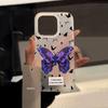 Purple Butterfly Soft Shell Phone Case for iPhone 13-17 Pro Max