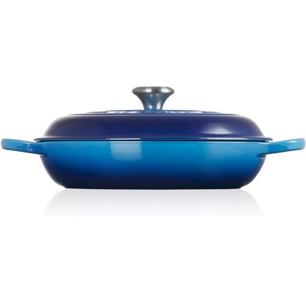 Le Creuset Gourmet Professional Saucepan, Cast Iron, Round, 30 Cm, 3.5 L, Azure (21180302202430)