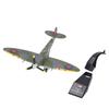 1: 72 Scale Fighter Model Alloy Vintage Simulate Fighter Model with Stand for Kids Collection