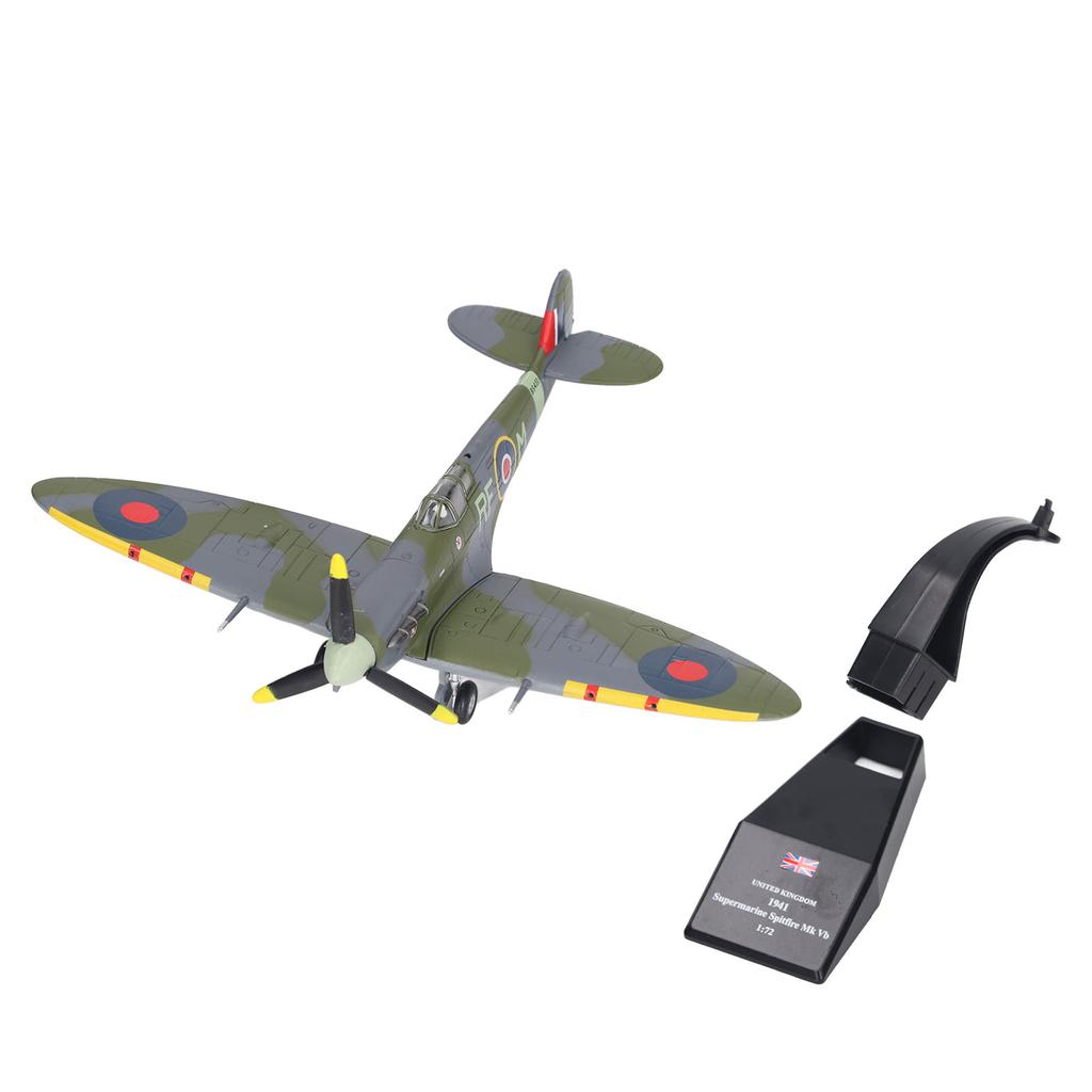1: 72 Scale Fighter Model Alloy Vintage Simulate Fighter Model with Stand for Kids Collection