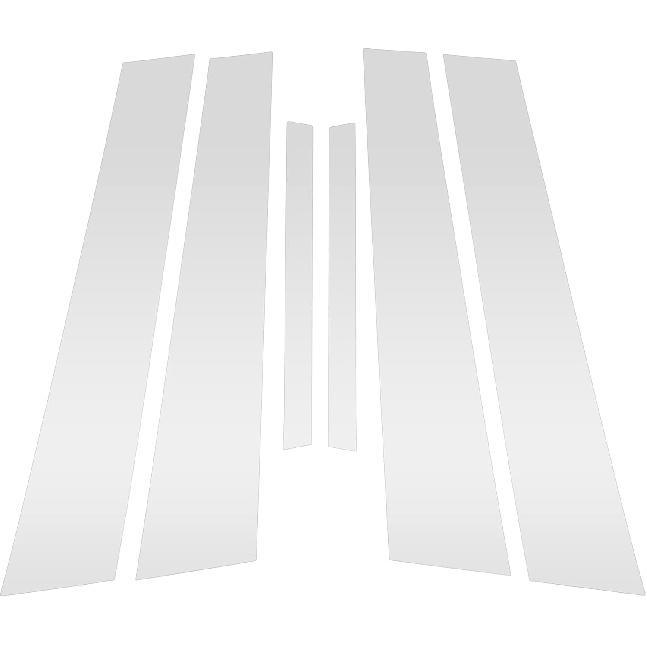 6 Pcs Door Pillar Window Trim for Nissan Maxima 2009-2015 Front Rear Left Right Anti Scratch Sticker Pillar Posts Cover Silver Tone