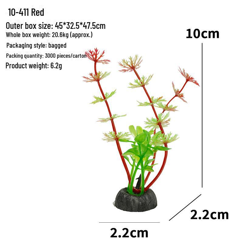 Aquarium Decor: Artificial Plants & Flowers for Fish Tank Landscaping (10-4 Series)
