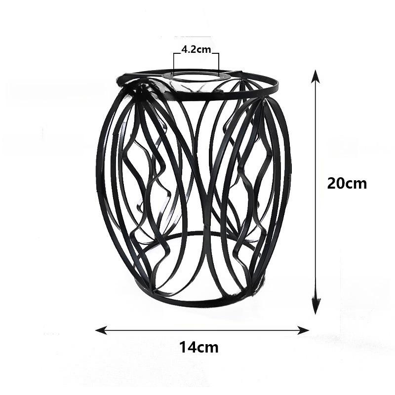 Retro DIY Iron Lampshade Light Guard Iron Bell E27 Bulb Proetctor Ceiling Hanging Lamp Cover Metal Wire Cage Industrial Style