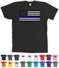 Thin Blue Line Police Support USA Flag Shirt American Law Enforcement - NEW Unisex T-Shirt