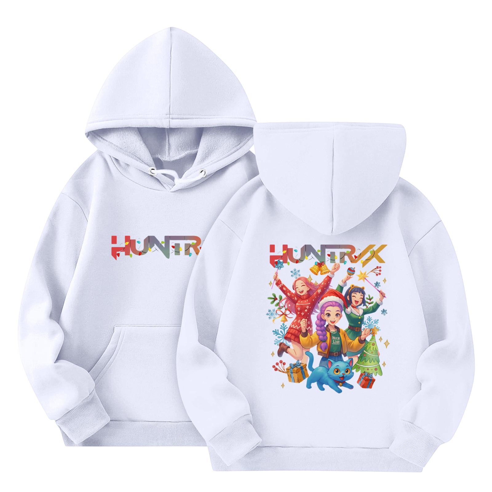 

Толстовки для девочек-подростков, толстовки с длинным рукавом, пуловер с завязками, симпатичная толстовка большого размера 130 белый