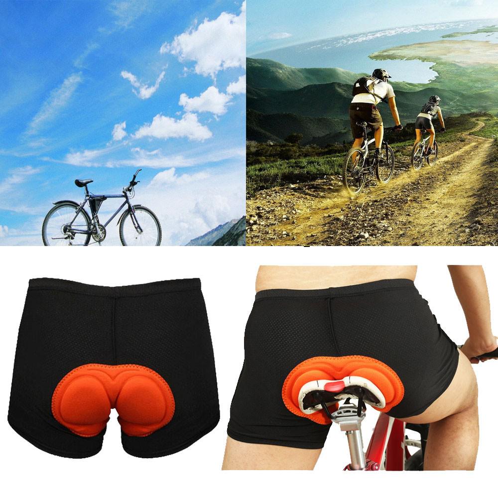 

MEN Cycling Bike Underwear Shorts Pants Cushion Pad 3D Padded M чорний