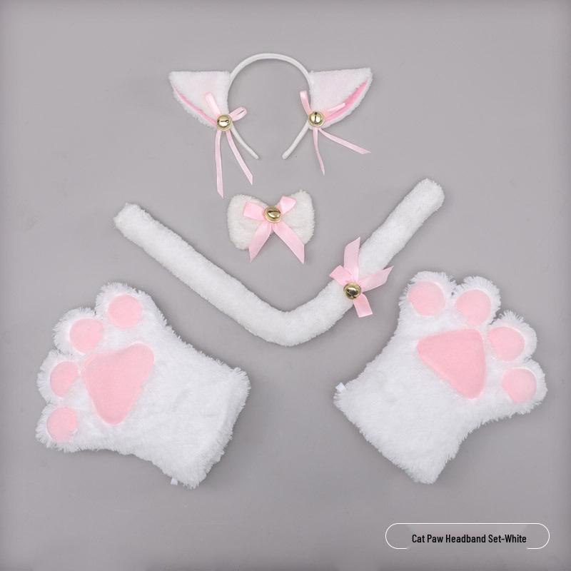 Japanese Cute Plush Cat Paw Cosplay Gloves
