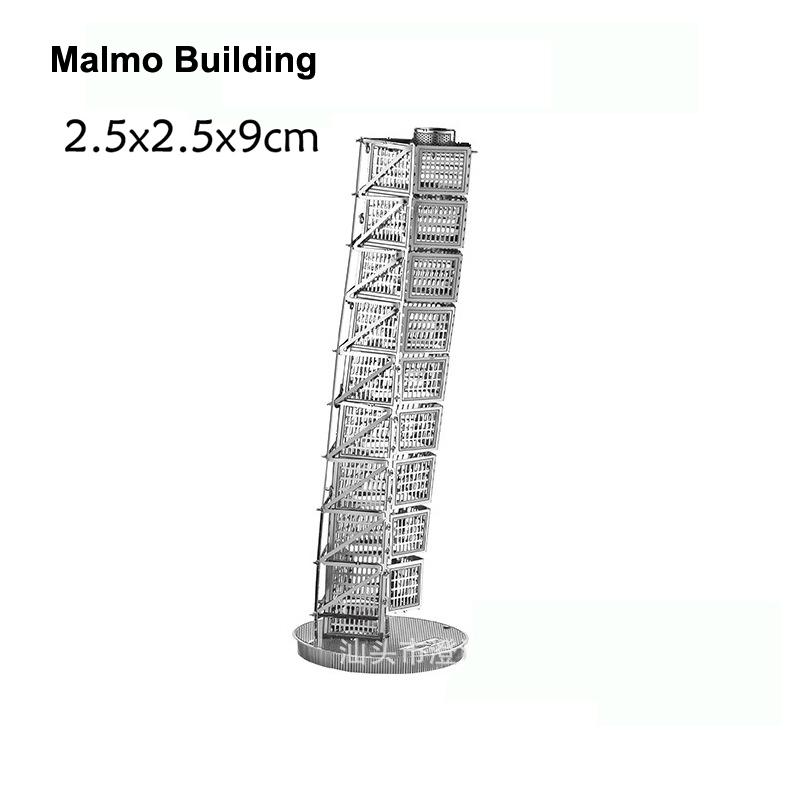 World Architecture Ii 3D Metal Puzzle Model Diy Laser Cut Jigsaw Model For Adult Kid Educational Toys Desktop Decoration