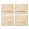 4 buc Suport Card de Vizită Culoare Pură Design cu Cataramă Magnetică Portabil Portofel Carduri din Piele PU pentru Călătorii Outdoor Galben