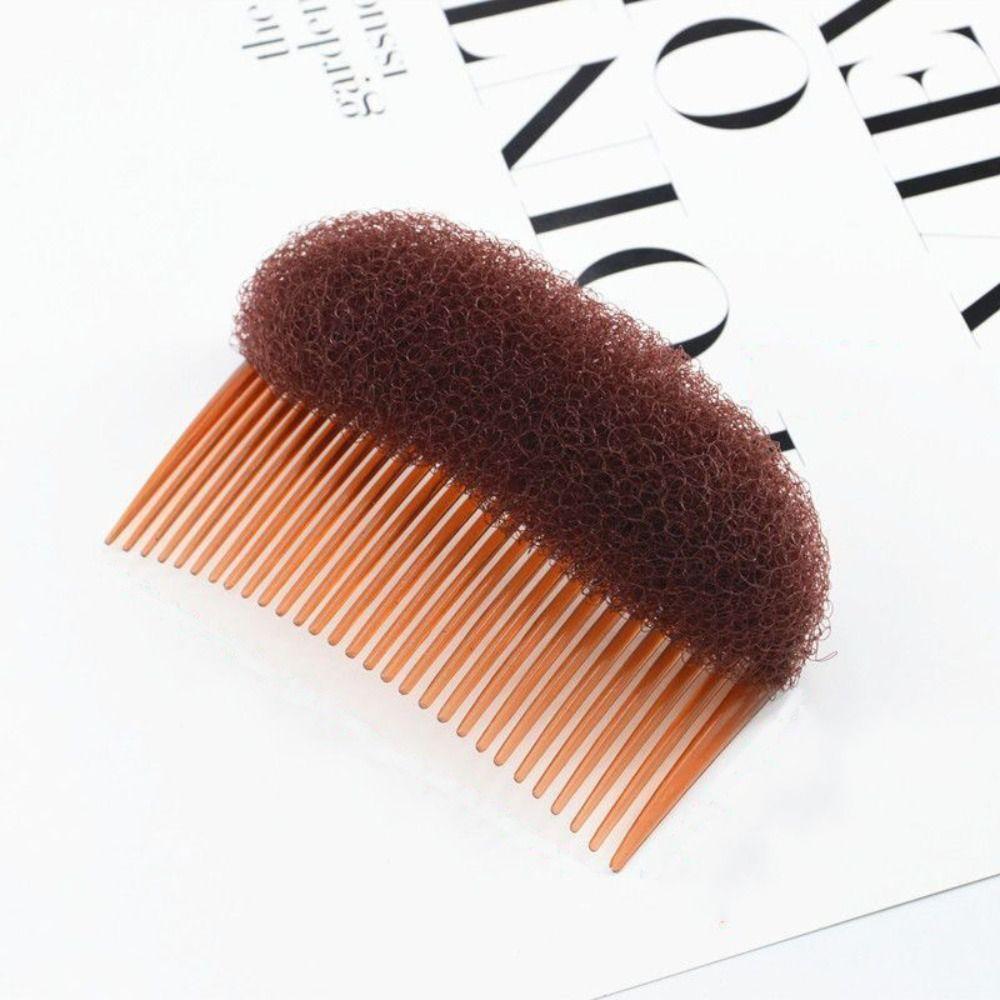 Seamless Fluffy Hair Clip Pad Invisible Sponge Clip Bun Hair Styling Tool Bun Maker Braid Women