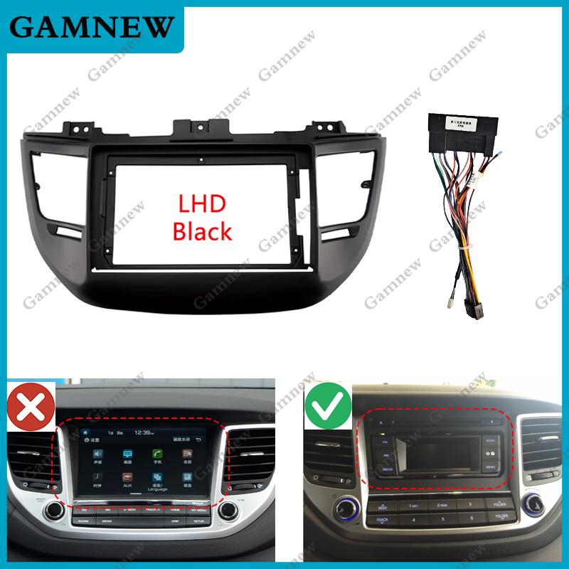 9 Inch Car Frame Fascia Adapter Android Radio Dash Fitting Panel Kit For Hyundai Tucson 2015-2018
