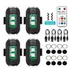 4X LED-uri de la distanță RGB Lumină de avertizare anti-coliziune Mini lumină de semnal magnetică Lampă stroboscopică pentru dronă Indicator de 7 culori Lampă pentru motociclete