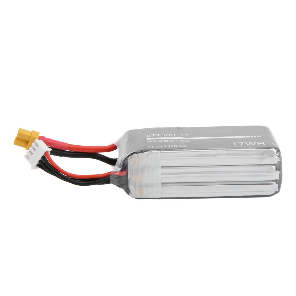 RC 1500mAh Lipo Battery 11.1V Provide Strong Power XT30 Output Plug Durable 3s Lipo Battery for RC