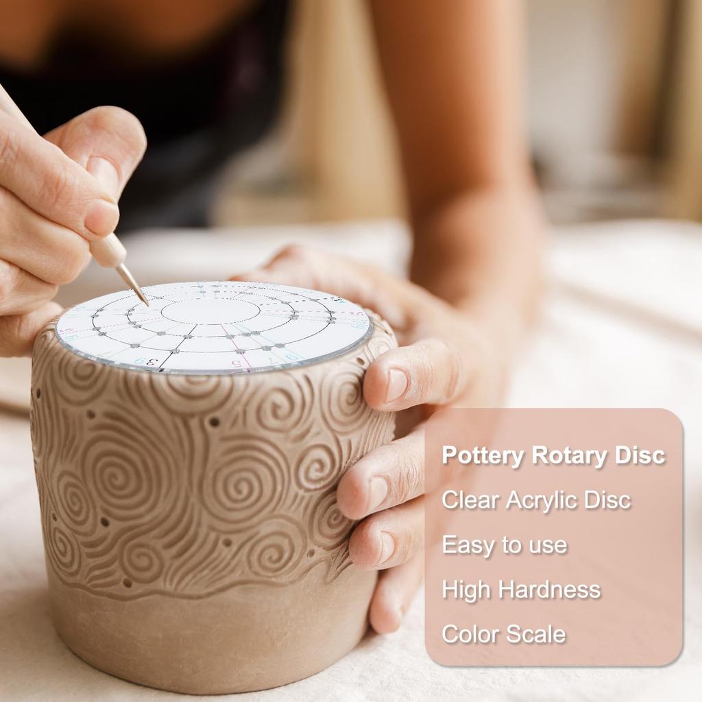 PATIKIL Ceramic Rotary Disc 9 x Spinning Pottery Trimming Rotary Trim Rounding Paint Craft Projects 0.2 cm, Tool, Trimmer, Stabilizer, Device, Spray,