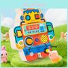 Holzroboter LED Strom Pädagogisches Spielzeug für Baby Frühes Lernen und Entwicklung