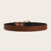 Trendy Western Style Hipster Belt With Intricate Embossed Patterned Design