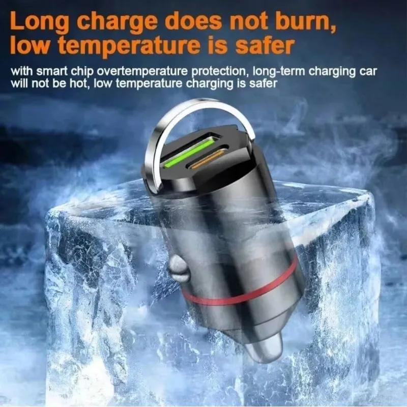New Car Pull Ring Charger - Mini Hidden PD USB Port Multi-Function Fast Charging for Auto Electronics