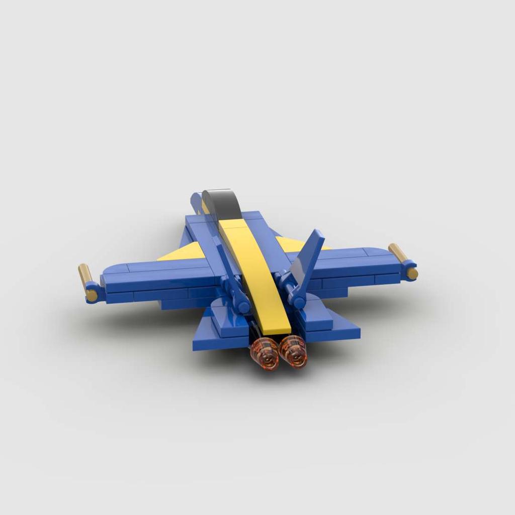 MOC Building Blocks FA18 Hornet Attack Fighter Jet Small Part Children's Aircraft Model Toy Gift