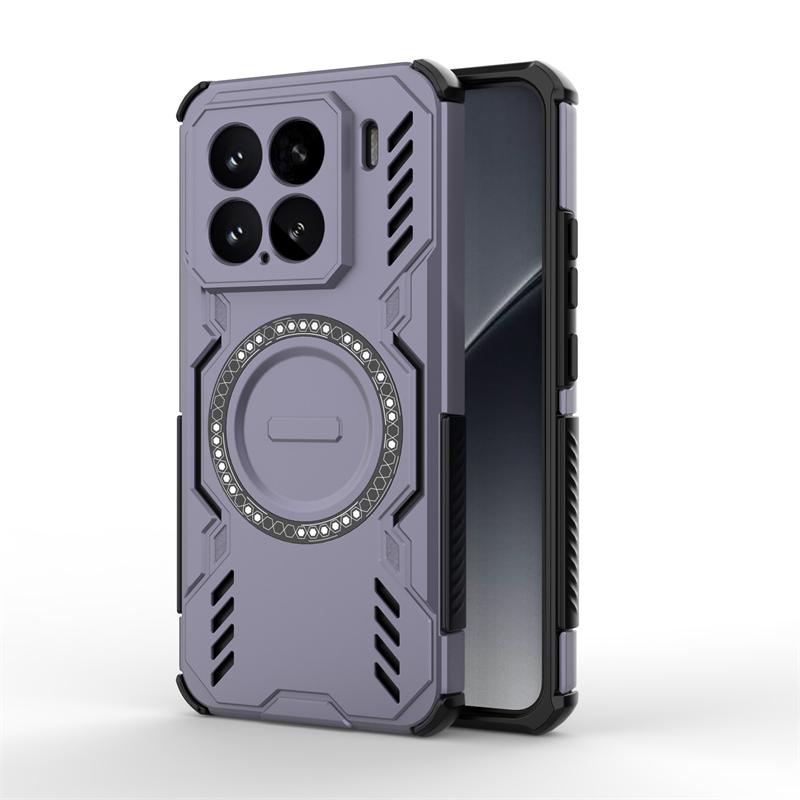 Etui dla Xiaomi 15 Dla Xiaomi 15 Odporny na wstrząsy Pancerz Adsorpcja Magnetyczna Bezprzewodowe Ładowanie Tylna Pokrywa Dla Etui Xiaomi 15 6,36 cala