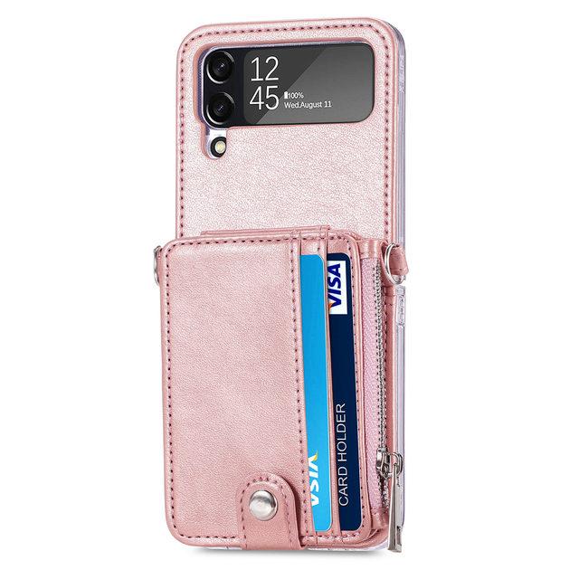 Handyband Leder Brieftasche Handytasche Hülle Für Samsung Galaxy Z Flip 4 5g Flip4 Flip3 Flip 3 Stoßfest Kartenfach Ständer Abdeckung
