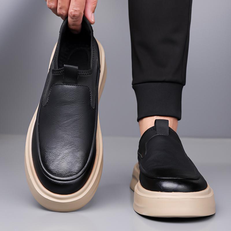 New men's board shoes Comfortable minimalist style outdoor street Trendy youth high-quality shoes Black brown classic