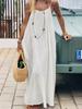New Women's Strapless Backless Loose Long Sleeve Home Wear Dress