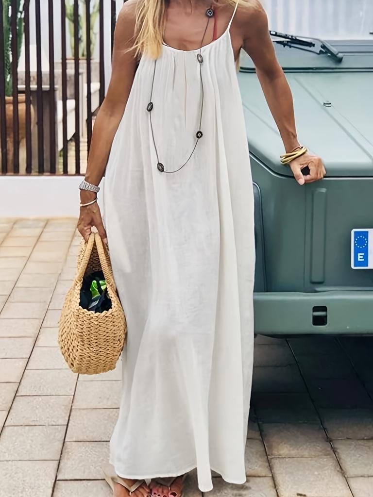 New Women's Strapless Backless Loose Long Sleeve Home Wear Dress