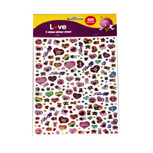 List samolepek Purple Peach Love A5