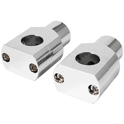 

GRmkt Вынос руля Райзер руля для мотоциклов Американский мотоцикл Steed Dragster Harley Chopper Серебристый 22мм