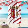 Regal Crest-inspired Elegance Print Beach Towel, Quick Drying, Suitable for Travel, Outdoor Sports, Jogging, the Beach and Swimming, Gift