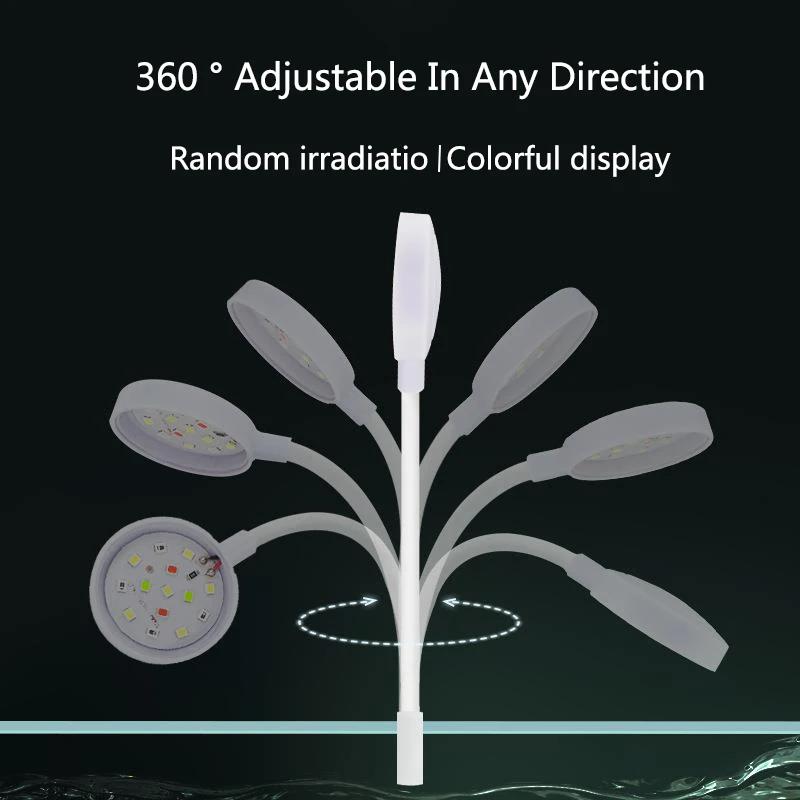 3W 5V USB Aquarium Light LED Waterproof Fish Tank Lighting Underwater Fish Lamp Aquariums Decor Plant Lamp Mini Fish Tank Light