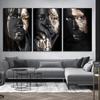 Black Gold Woman Canvas Painting African Women Poster and Prints Scandinavian Wall Art Picture for Home Decor Living Room Mural