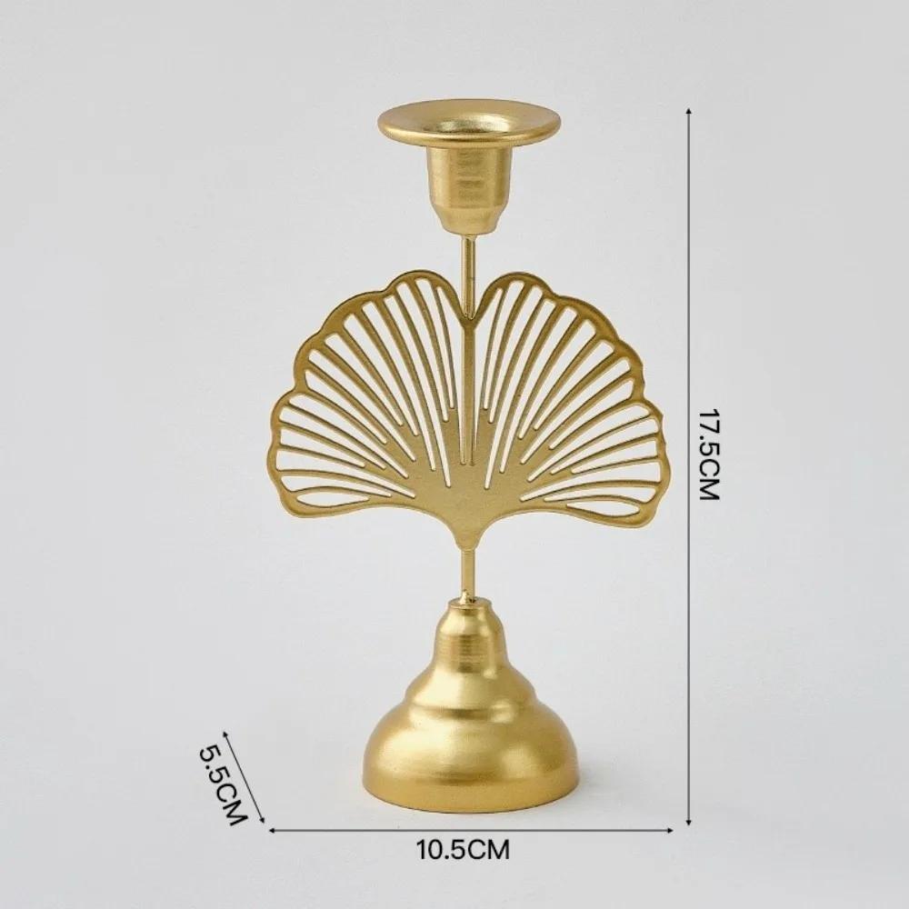 Modern Retro European Style Candlestick Holder Holder Decor Candlelight Dinner Props Iron Ornaments Candle Stand Bedroom