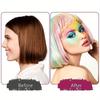 Touca de Silicone para Coloração de Cabelo Agulha de Gancho Profissional Tintura de Cor Mechas Reutilizável Conjunto Ferramentas para Descoloração Congelada Salão de Beleza