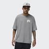 Jordan Flight Essentials Einfarbiges Logo-Patch Locker Geschnitten Rundhalsausschnitt Halbarm T-Shirt Herren Oberteile Carbongrau DZ7314-091