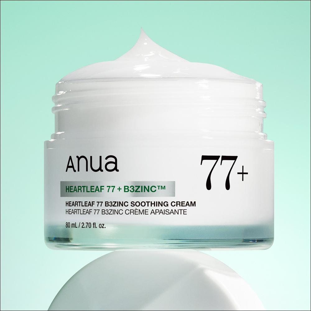 

[NEW/Anua] Heartleaf 77 B3 Zinc Soothing Cream 80ml - Renewal, Niacinamide & Zinc for Sebum Control, Acne-Prone Skin Care, K-Beauty 80ml, 1ea