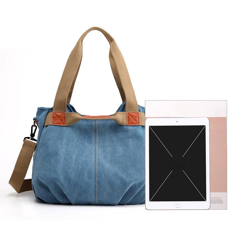 High Quality Canvas Lady Shoulder Messenger Bags Female Shopping Handbags Top Fashion Canvas Women Crossbody Bags For Women