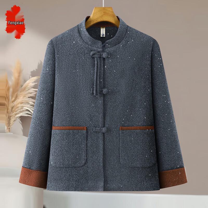Women s Chinese Style Stand-Up Collar Jacket XL