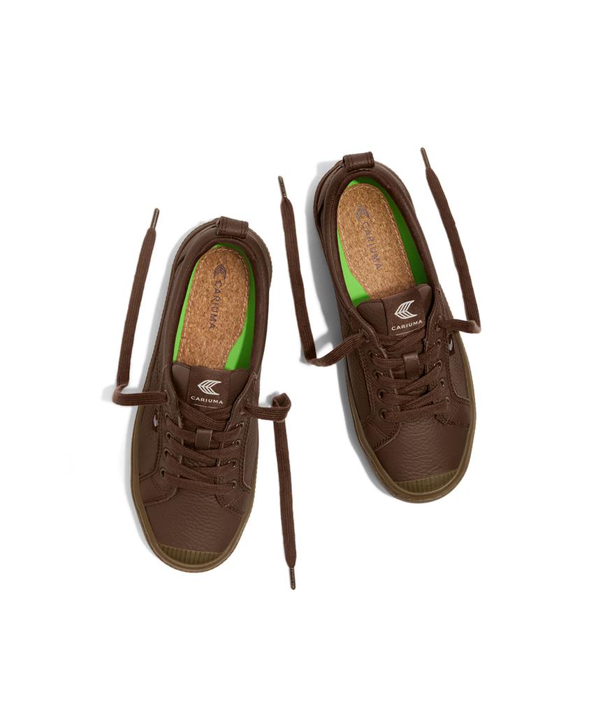 Cariuma Oka Low Gum Sole Coffee Brown Premium Leather