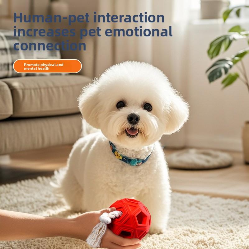 Rubber Rope Hydrangea Interactive Dog Toy That Can Relieve Boredom, Hard To Chew, Release Energy, Grind Teeth and Be Educational Pet Toy