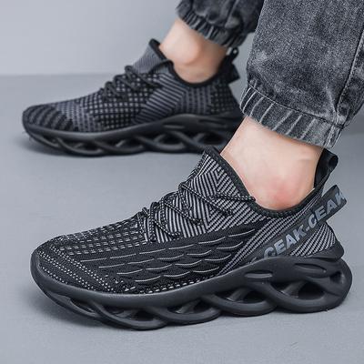 Mode Neue Mode Schwarze Herren Laufschuhe Große Größe 50 Atmungsaktive Klingen Schuhe Sneaker Herren Leichte Sportschuhe Zapatillas Hombre