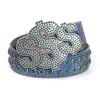 American Fashion Rhinestone Belt S Plate Y2K Style Unisex Men Women