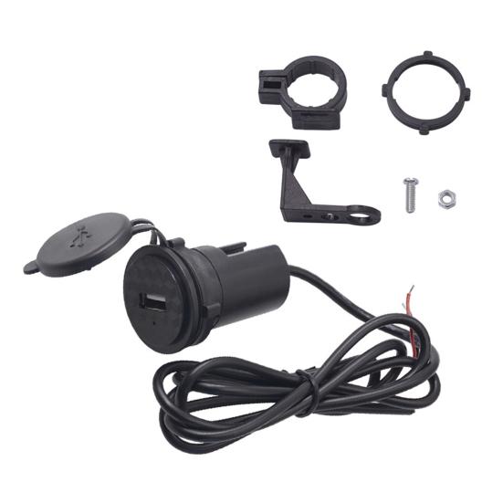 12V Motorcycle Phone Charger Single Port Waterproof USB Socket Handlebar Phone