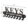 HOME Metall Wandhaken mit Buchstaben - Kreativer Eisenkunst Schlüssel- und Handtuchhalter