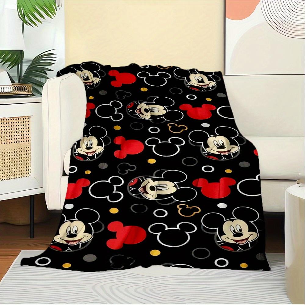 1pc Velvet Mickey Mouse Pattern Throw Blanket for Bedding, Sofa Blanket, Gift, Home Decor, Room Decor