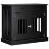 VidaXL Hundeboxmöbel Schwarzeiche 90 x 47,5 x 80 cm
